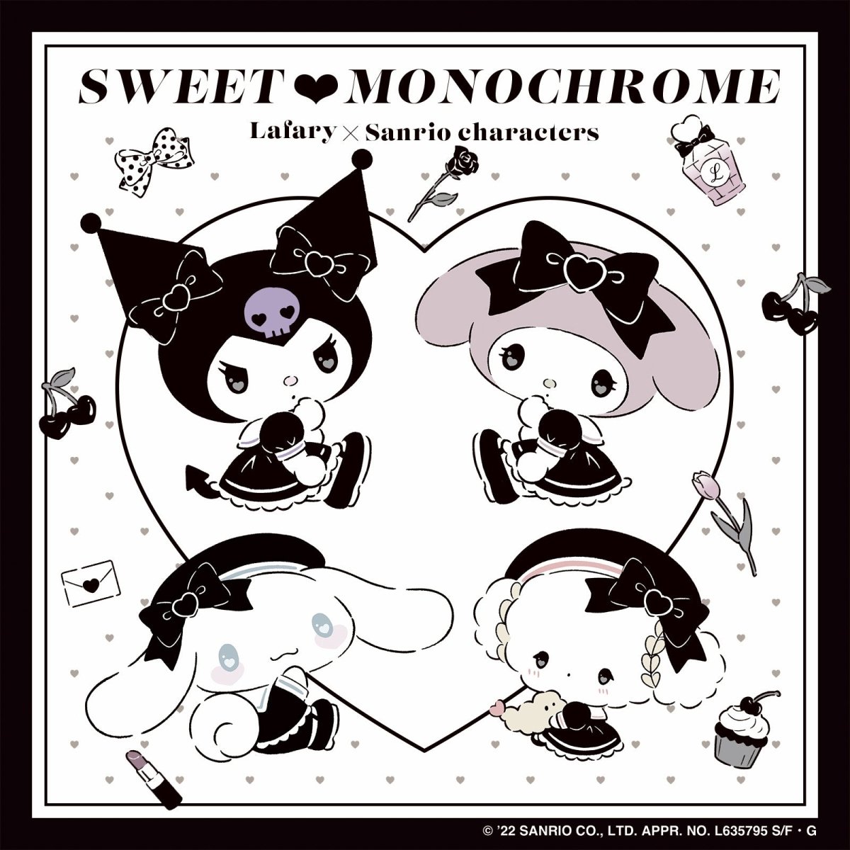 《Lafaryオリジナル》SWEET♥MONOCHROMEシリーズ♡ステッカー　こぎみゅん - LAFARY ONLINE