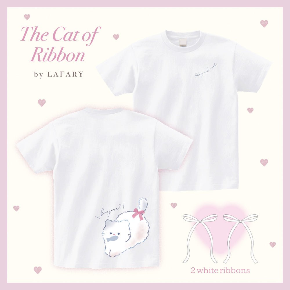 The Cat of Ribbon〜さかなにゃんこ〜 バックキャットリボンTシャツ